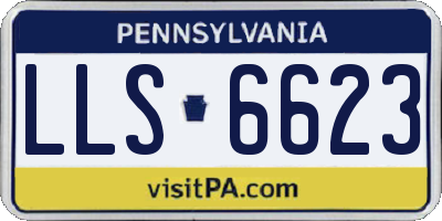 PA license plate LLS6623