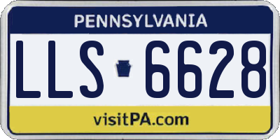 PA license plate LLS6628