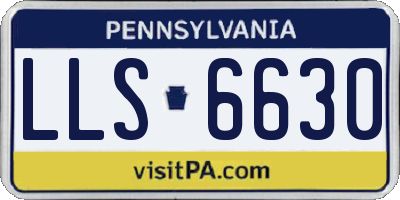 PA license plate LLS6630