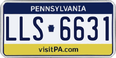 PA license plate LLS6631