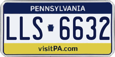 PA license plate LLS6632