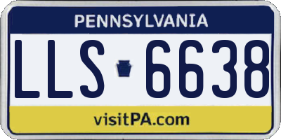 PA license plate LLS6638