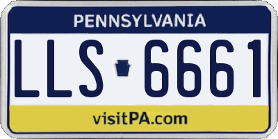 PA license plate LLS6661