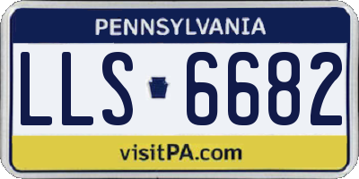 PA license plate LLS6682