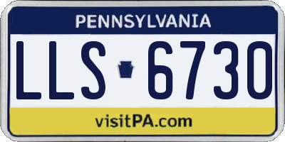 PA license plate LLS6730