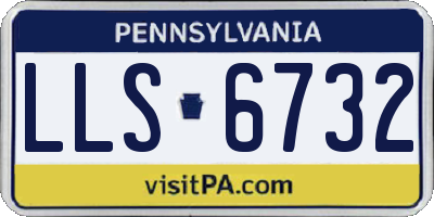 PA license plate LLS6732