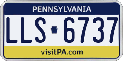 PA license plate LLS6737