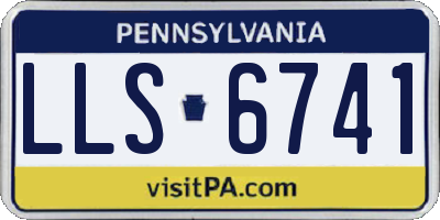 PA license plate LLS6741
