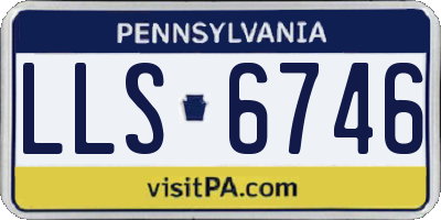 PA license plate LLS6746