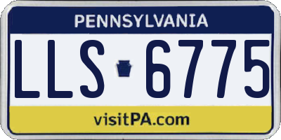 PA license plate LLS6775