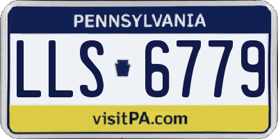 PA license plate LLS6779