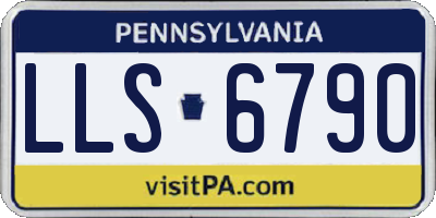 PA license plate LLS6790