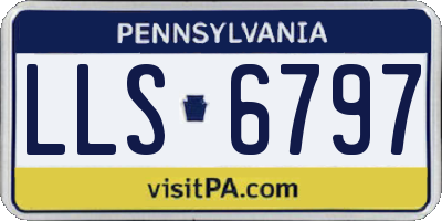 PA license plate LLS6797