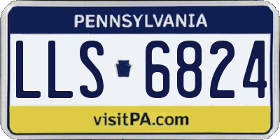 PA license plate LLS6824