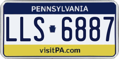 PA license plate LLS6887