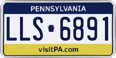 PA license plate LLS6891