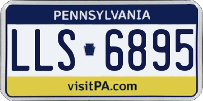 PA license plate LLS6895