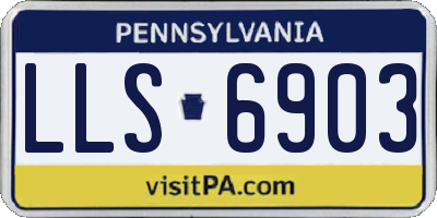 PA license plate LLS6903