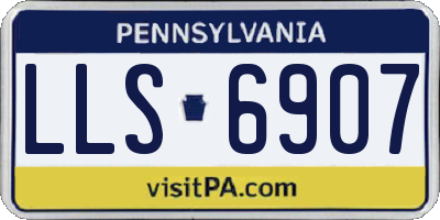 PA license plate LLS6907