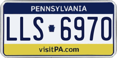 PA license plate LLS6970