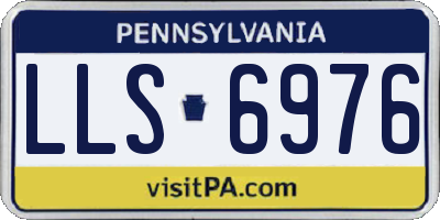 PA license plate LLS6976