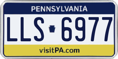 PA license plate LLS6977