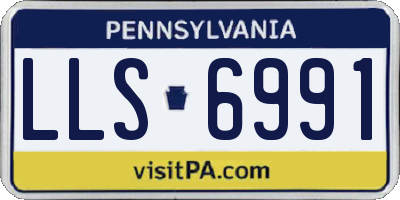 PA license plate LLS6991