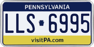 PA license plate LLS6995