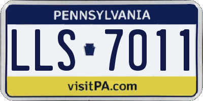 PA license plate LLS7011