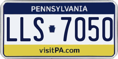 PA license plate LLS7050