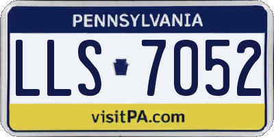 PA license plate LLS7052