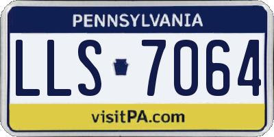 PA license plate LLS7064