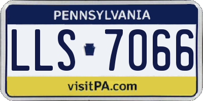 PA license plate LLS7066
