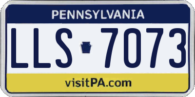 PA license plate LLS7073