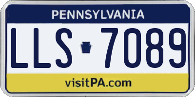 PA license plate LLS7089