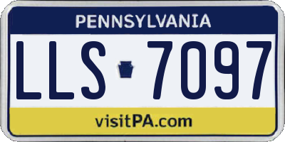 PA license plate LLS7097