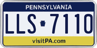 PA license plate LLS7110