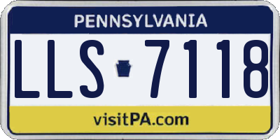 PA license plate LLS7118