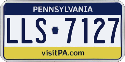 PA license plate LLS7127
