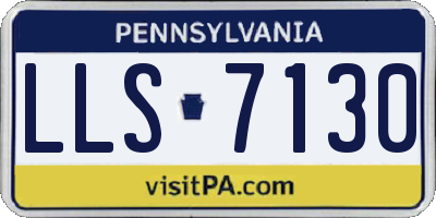 PA license plate LLS7130