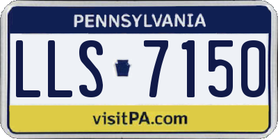 PA license plate LLS7150