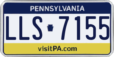 PA license plate LLS7155