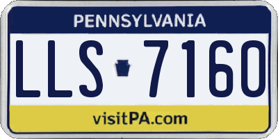 PA license plate LLS7160