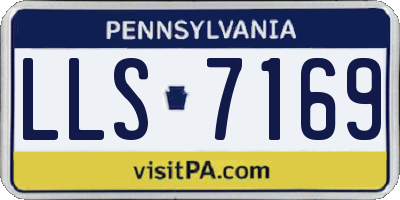 PA license plate LLS7169
