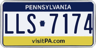 PA license plate LLS7174