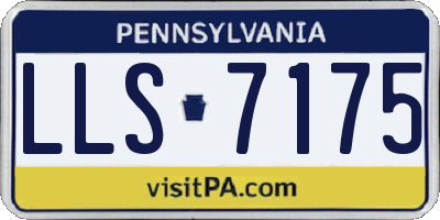 PA license plate LLS7175