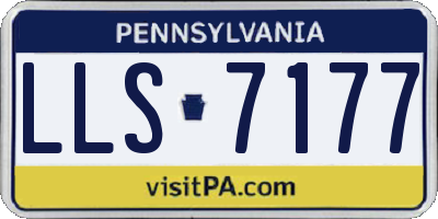 PA license plate LLS7177