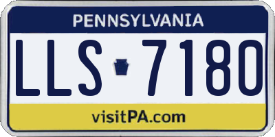 PA license plate LLS7180