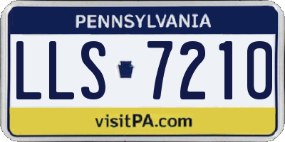 PA license plate LLS7210