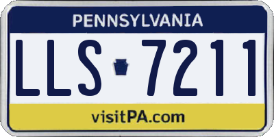 PA license plate LLS7211